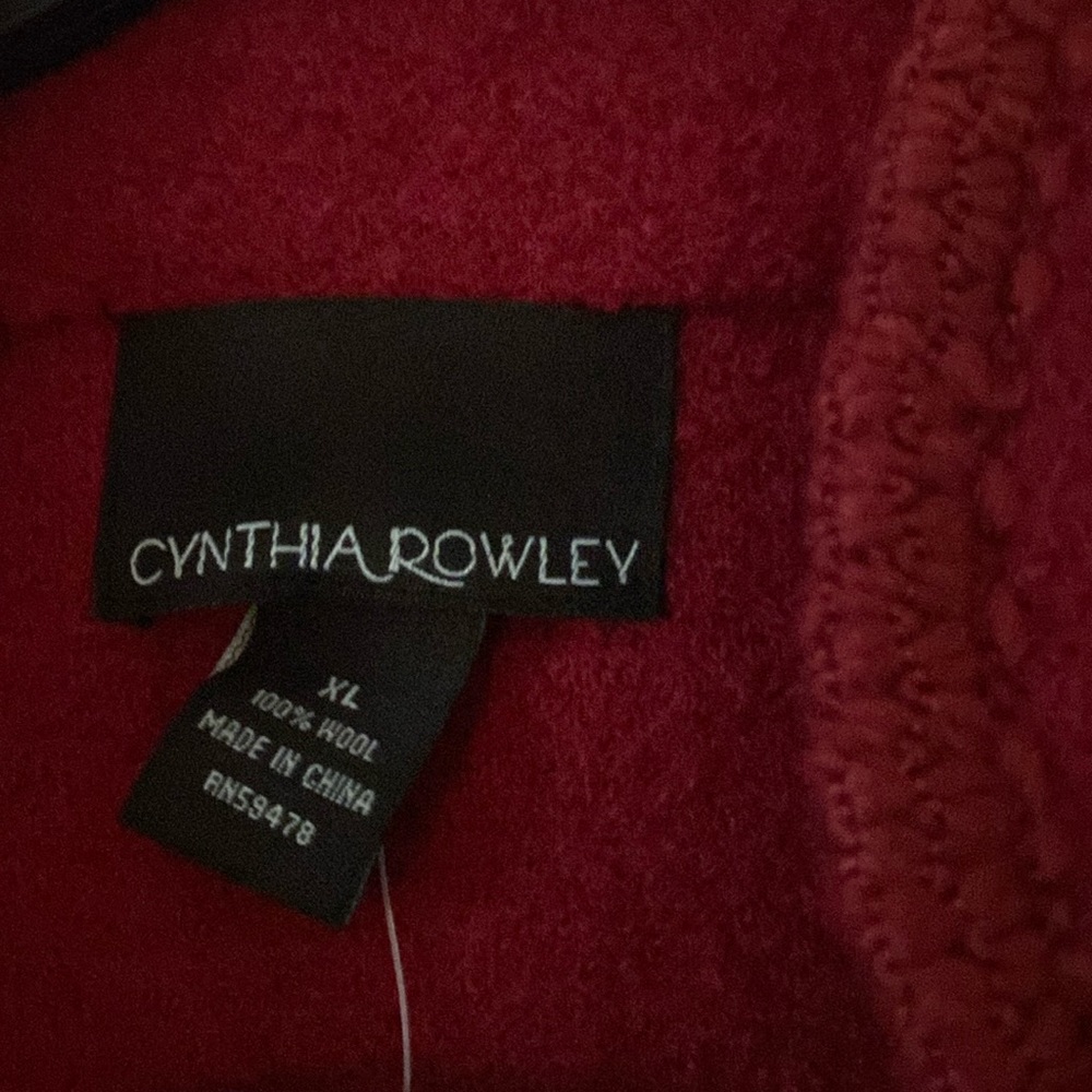 NWT extra large, Cynthia Rowley, lightweight jacket, smoke-free pet free home